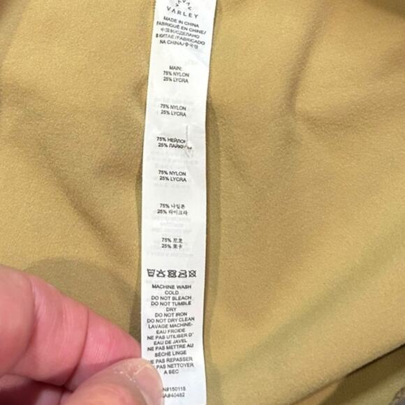 VARLEY Let's Go High-Rise Legging Flaxen Tie Dye Cropped Women's Size LARGE - Picture 8 of 10